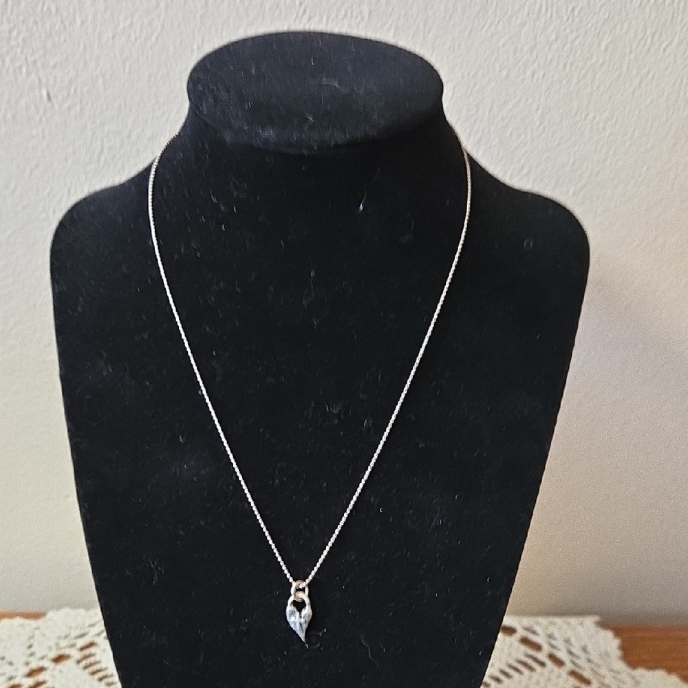 Silver Heart With Cross Pendant Necklace - Timeless Silver Shine